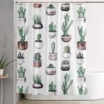 cactus succulents rose gold pattern by nature magick shower curtain 0