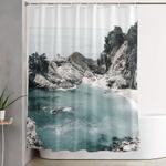california beach shower curtain 0