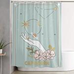 capricorn zodiac series shower curtain 0