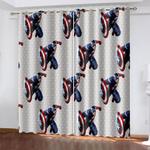 captain america curtains cosplay blackout window treatments drapes 0