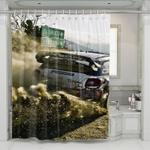 car racing for x games shower curtains 0