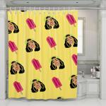 cardi b american singer avatar shower curtains 0