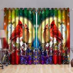 cardinal couple moon galaxy you and me we got this decor home blackout window curtains 100 polyester 417 1079 0