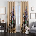 careful for athelte motocross in desert window curtain 0