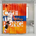 carmelo anthony player knicks shower curtains 0