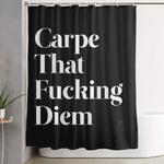 carpe shower curtain 0