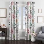 cartoon animal back to school window curtain 0