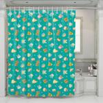 cartoon animal crossing nintendo shower curtains 0