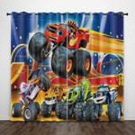 cartoon blaze and the monster machines curtains pattern blackout window drapes 0