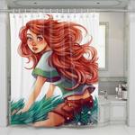 cartoon chihiro riding sen shower curtains 0