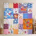 cartoon fox unicorn raccoon blackout curtains christmas animal window curtains christmas decoration blackout window curtains 100 polyester 41 7 107 9 0