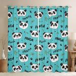 cartoon panda bear pattern blackout curtains cute panda window decoration gift for panda bear lovers blackout window curtains 100 polyester 41 7 107 9 0