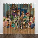 cartoon toy story curtains pattern blackout window drapes 0