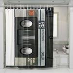 cassette tape retro 2 shower curtains 0