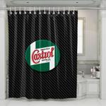 castrol racing logo shower curtains 0