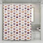 cat and friends animal pattern shower curtains 0