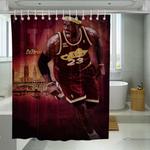cavs lebron james nba player shower curtains 0