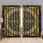 celtic compass blackout curtains home decoration family members gift blackout window curtains 100 polyester 41 7 107 9 0