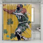 celtics best player art shower curtains 0