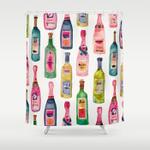 champagne collection shower curtain 0