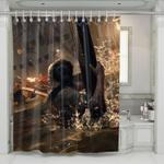 chaos city tomb raider scene shower curtains 0