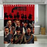 character of red dead redemption 2 shower curtains 0