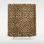 cheetah print shower curtain 0