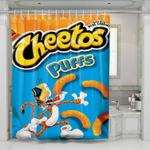 cheetos puff shower curtains 0