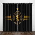chelsea football club curtains pattern blackout window drapes 0
