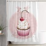 cherry cupcake shower curtain 0