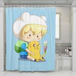 chibi adventure time shower curtains 0