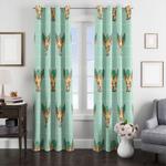 chibi grass pokemon character window curtain 0