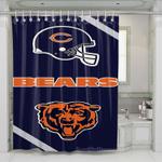 chicago bears logo shower curtains 0