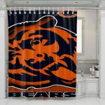 chicago bears nfl shower curtains 0