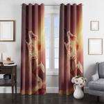 chicago bulls orange vibe window curtain 0