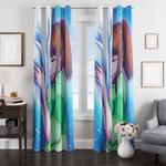 chihiro and haku window curtains 0