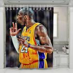 chill lakers player champions shower curtains 0