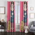 chloe with book we bare bears window curtains 0