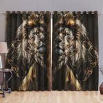 christ jesus and king lion curtains lion of judah christian god window curtains gift for jesus lover blackout window curtains 100 polyester 417 1079 0