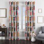 christmas gift pattern window curtain 0