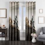 cinematic motocross scene window curtain 0