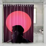 circle glow blade runner 2049 shower curtains 0