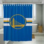 circle golden state warrior shower curtains 0