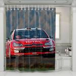 citroen total car racing shower curtains 0