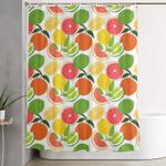 citrus harvest shower curtain 0