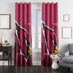 city arizona cardinals red window curtain 0