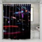 city night cyberpunk 2077 shower curtains 0