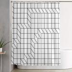 cityscape shower curtain 0
