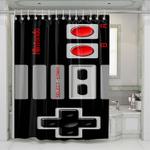 classic retro nintendo game controller shower curtains 0