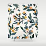 clementine sprigs shower curtain 0